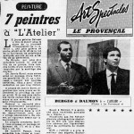 7 Peintres a l'Atelier - Le Provençal -12 Nov 1963