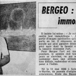 Bergeo contre tout immobilisme - Le Provençal - Sept 1971