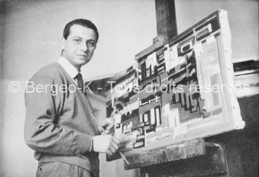 Bergeo dans son atelier