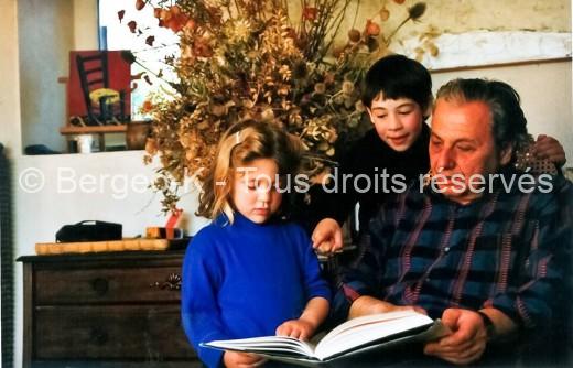Bergeo et ses petits enfants Maureen et Bryan