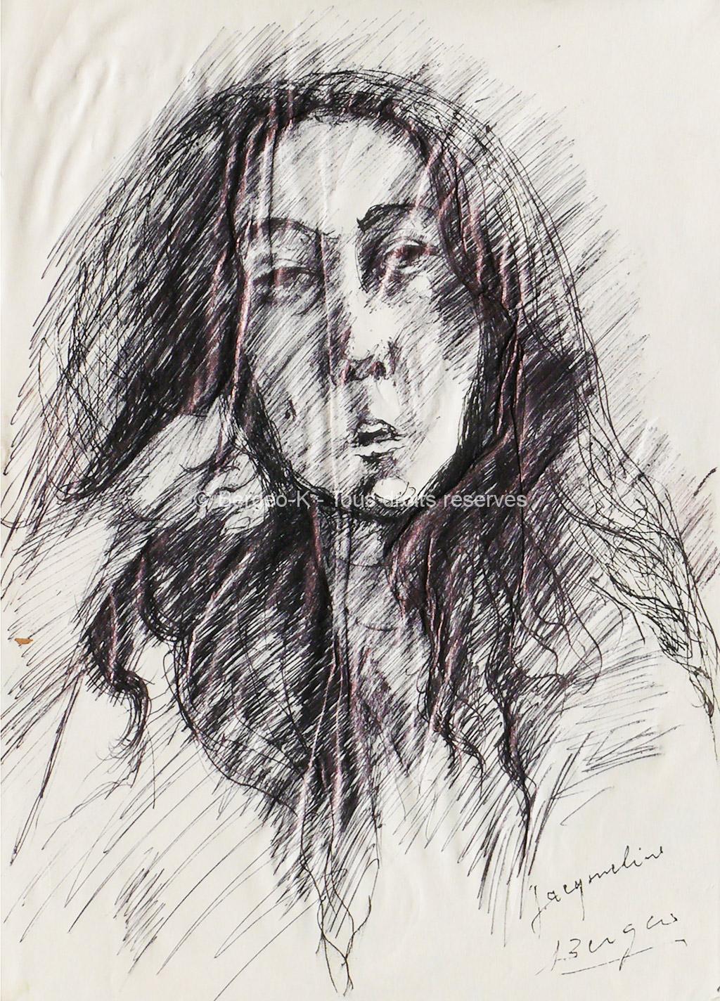 Portrait Jacqueline - 1950 - 31X22cm