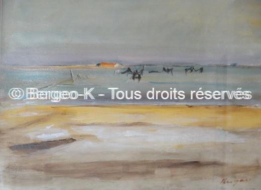 Épaves  Camargue -1988 - 37 x 44 cm (Collection privée Forsans-Gelot  - Biarritz)